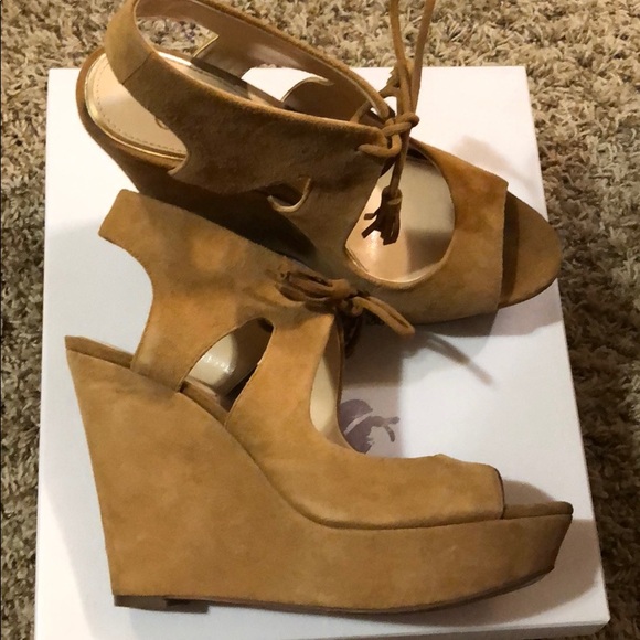 Jessica Simpson Wedges sz 8 - Picture 3 of 5